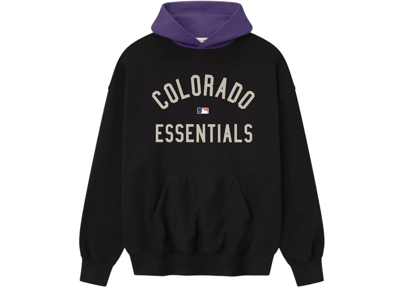 Мужской худи с принтом Rockies Sport Fear of God, Vintage Black/Purple Reign