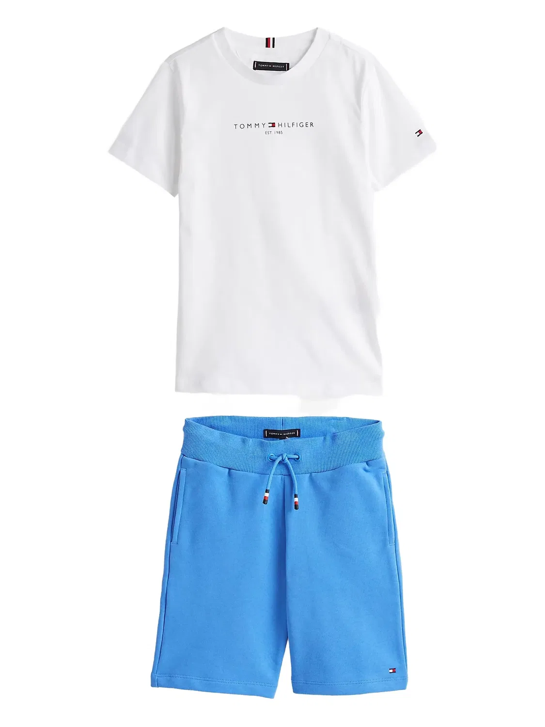 Шорты синего цвета с вышитым логотипом Tommy Hilfiger, синий