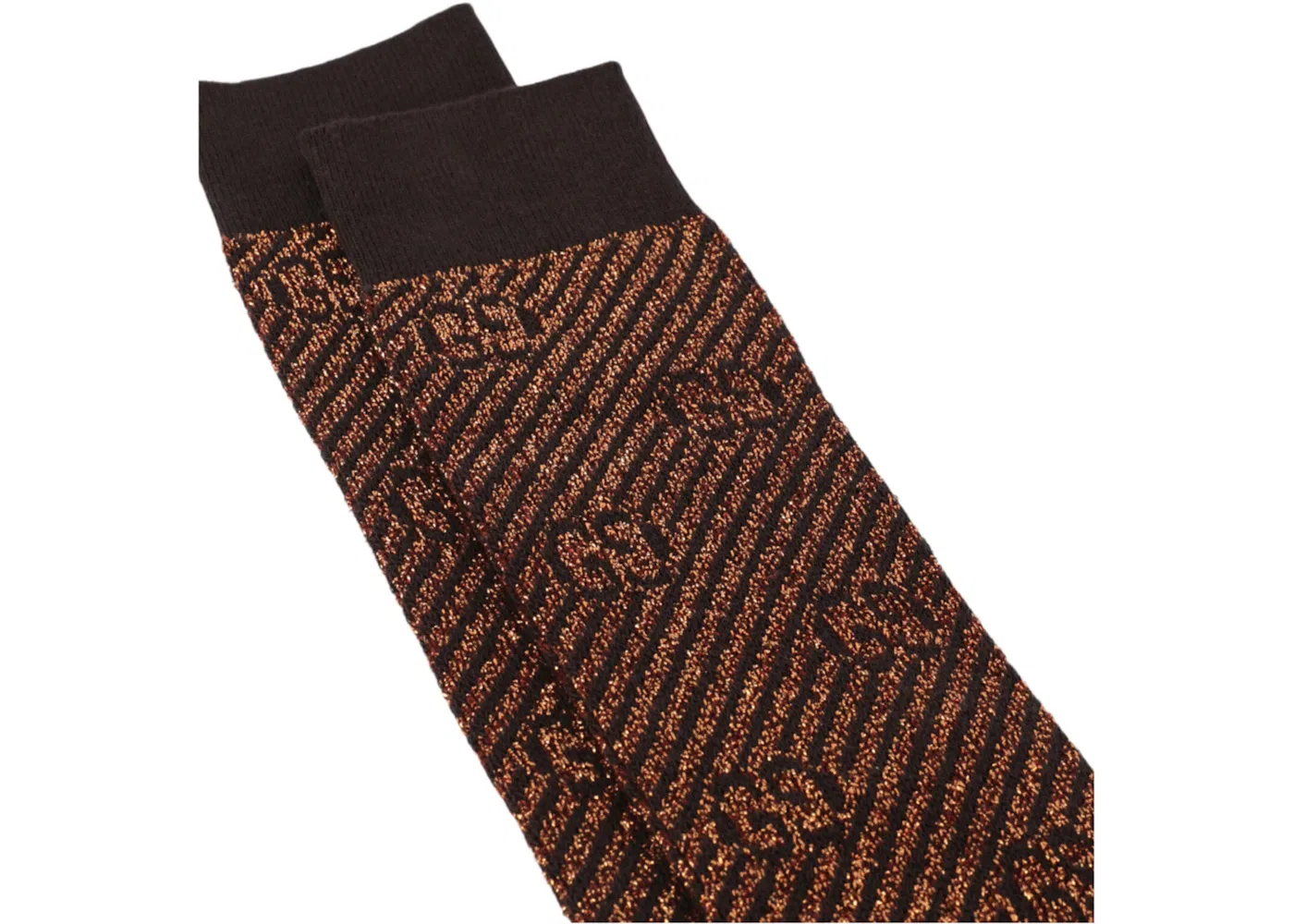 Женские носки Metallic Socks Gucci, Brown — фото 3