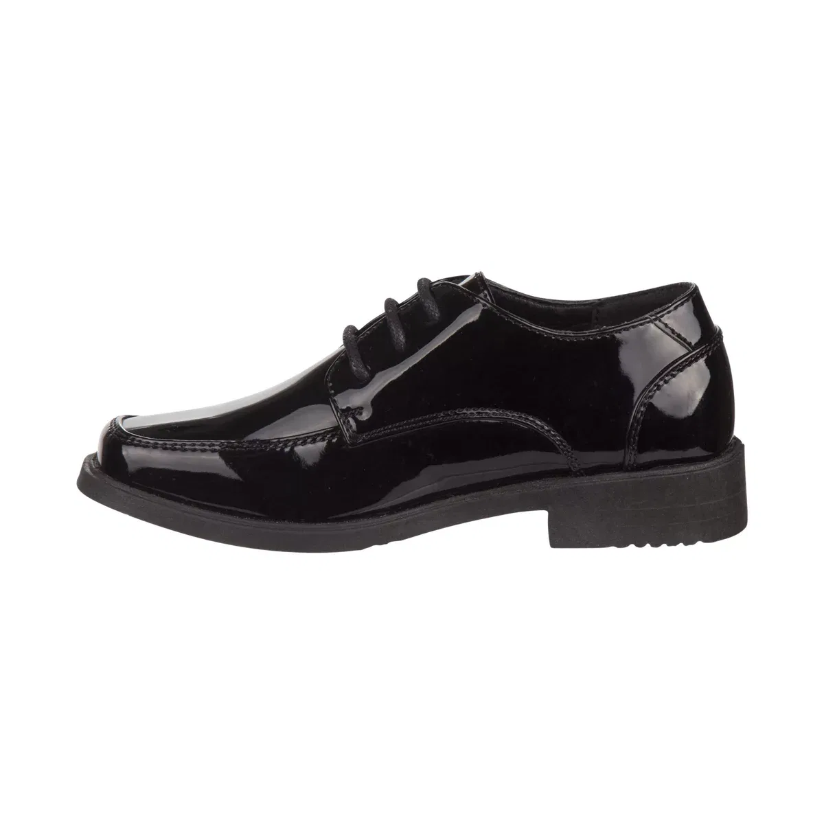 Детские туфли для мальчиков на шнуровке Josmo Shoes, Black Patent — фото 3