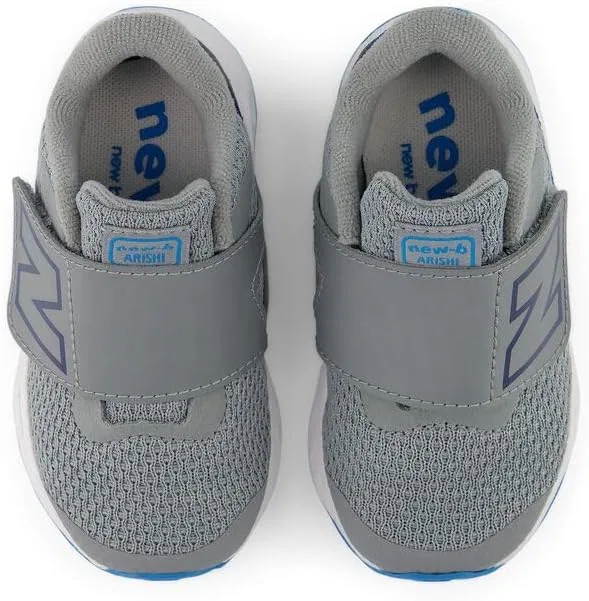 Детские кроссовки для девочек с липучками Arishi New Balance, Slate Grey/Altitude — фото 4