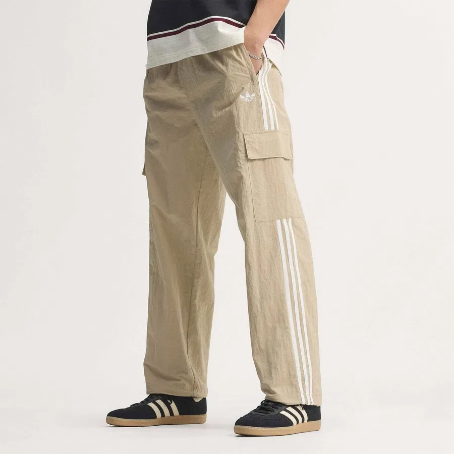 Спортивные брюки карго с тремя полосками 3-Stripes Cargo adidas, Хаки — фото 2