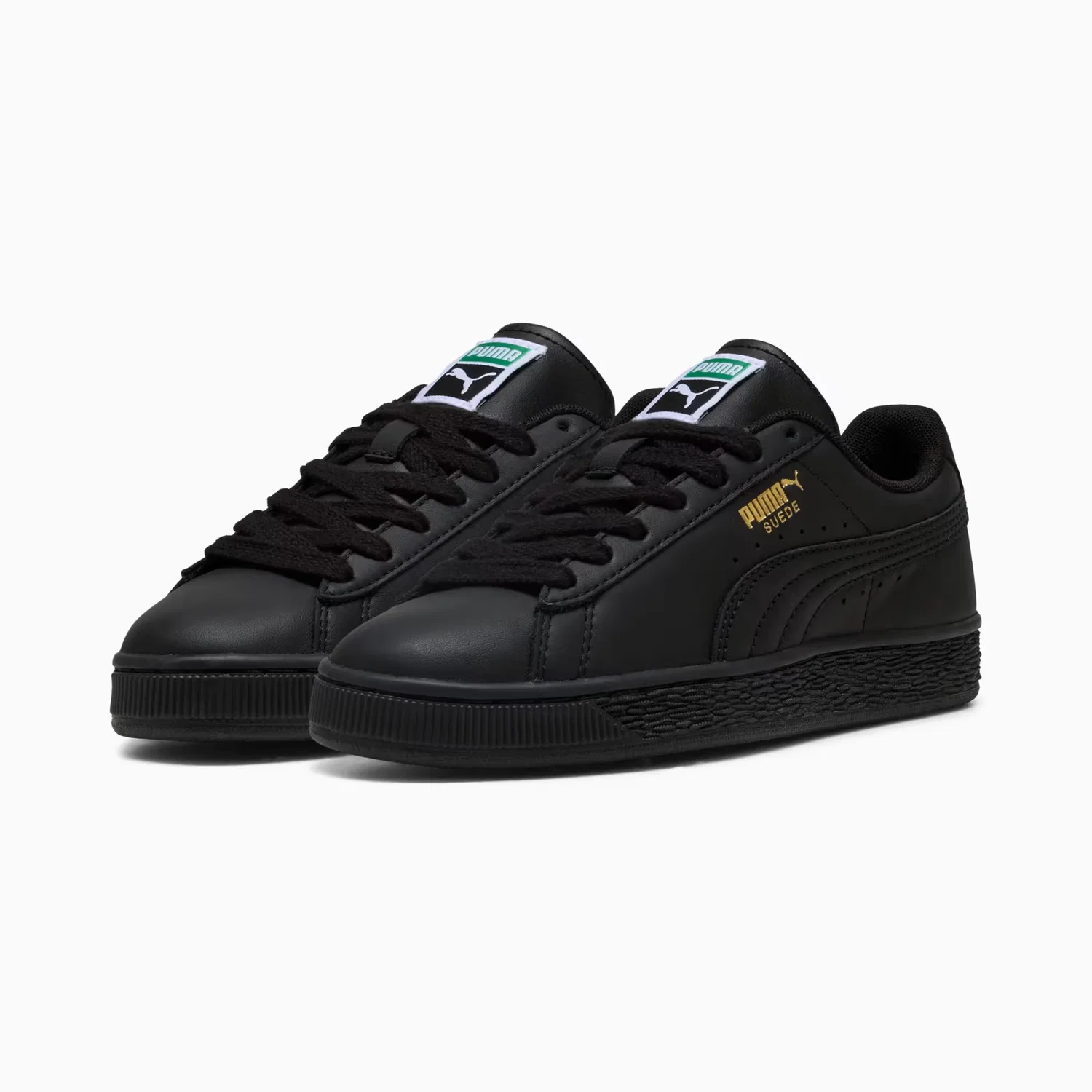 Кроссовки для детей постарше Suede Puma, Puma Black-Archive Green — фото 2