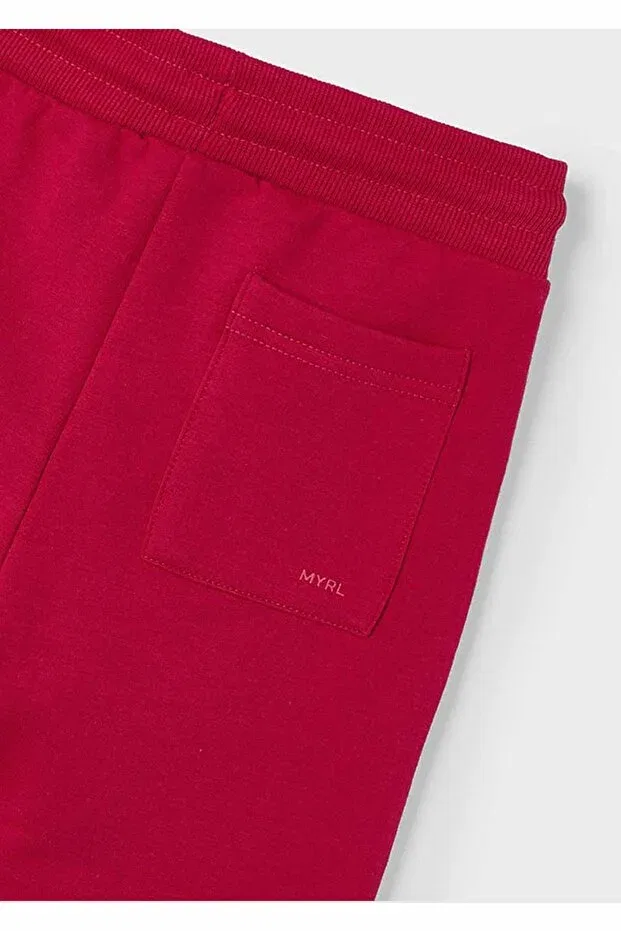 Детские спортивные штаны для мальчиков с эластичным поясом Basics Mayoral, Red — фото 2