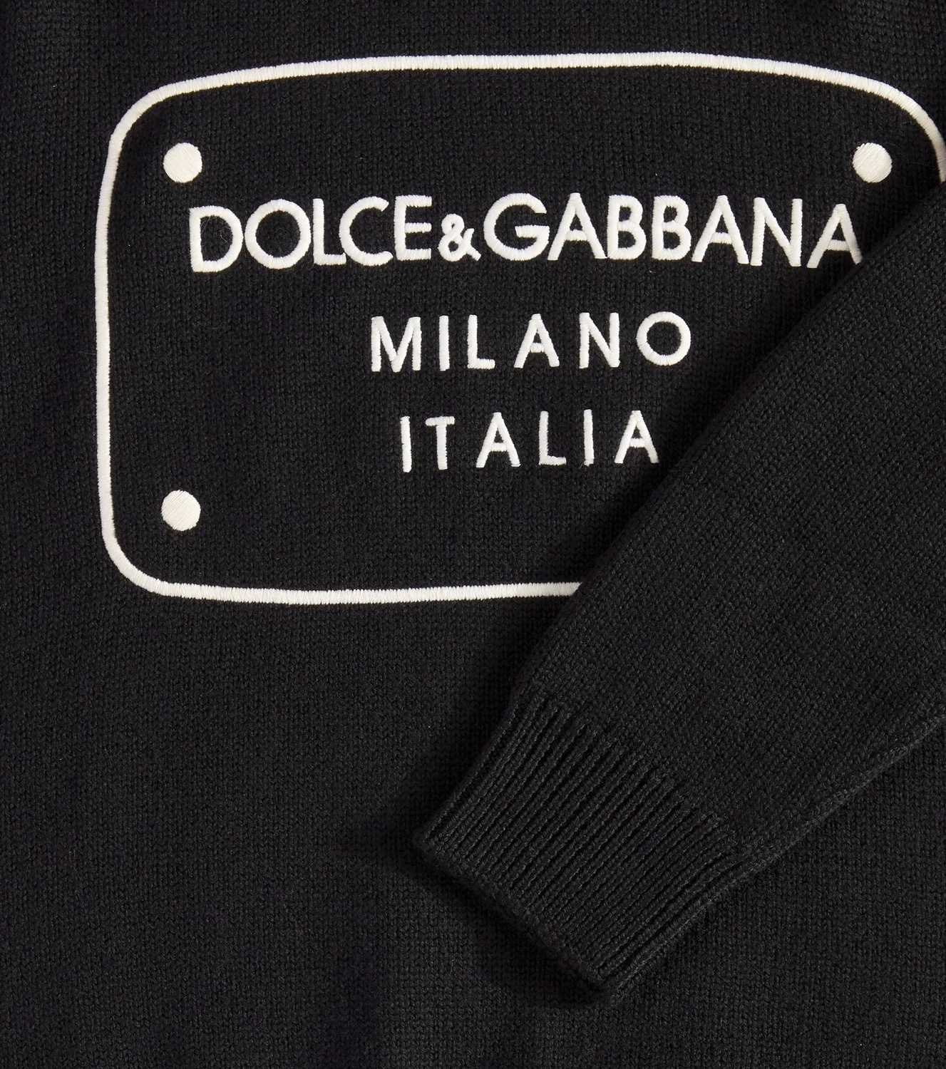 Свитер шерстяной Dolce&Gabbana Kids, черный — фото 3