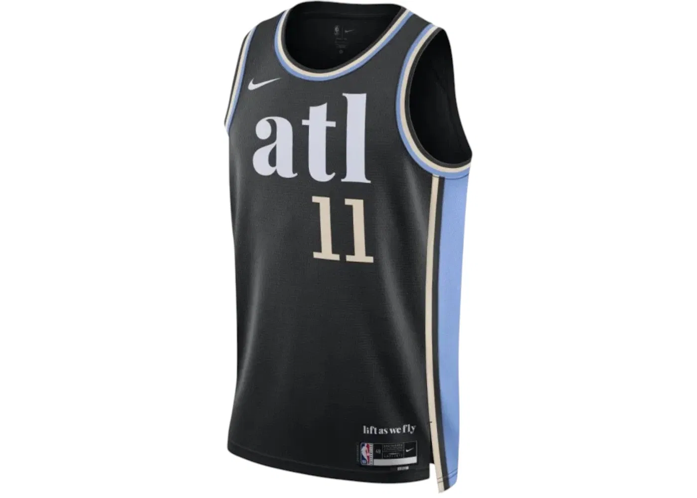 Мужская джерси Nike Trae Young Atlanta Hawks 2023 Dri-Fit, Black