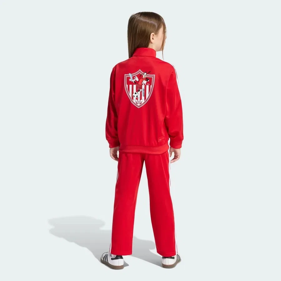 Детский спортивный комплект из футера с молнией и принтом Firebird Disney adidas, Красный — фото 4