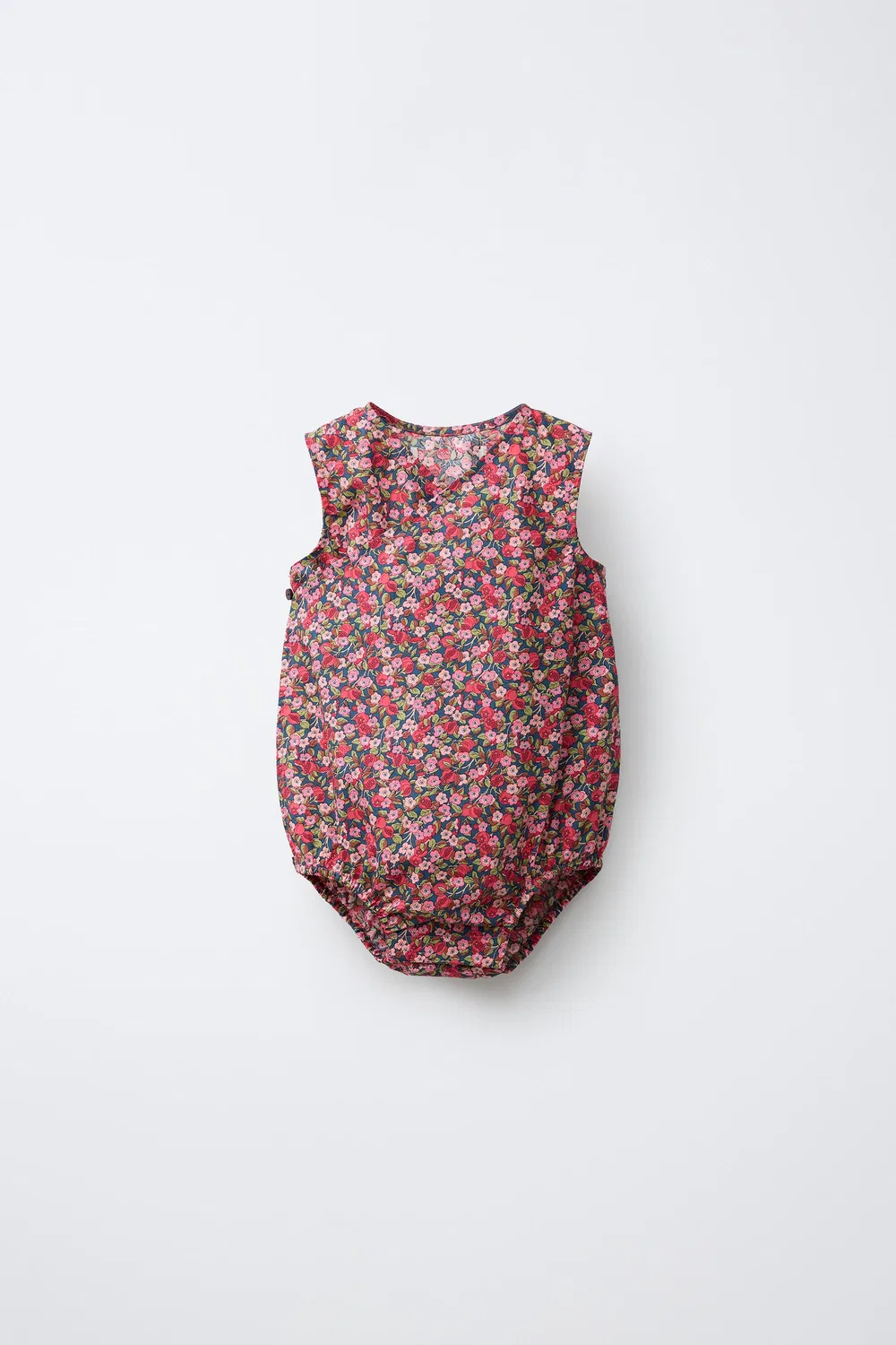 Комбинезон с цветочным принтом, изготовленный из ткани Liberty. ZARA, Pink
