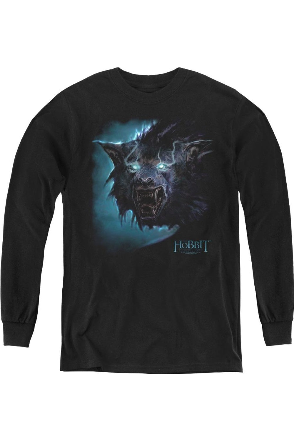 

Футболка с длинным рукавом The Hobbit Warg Youth Gildan, черный