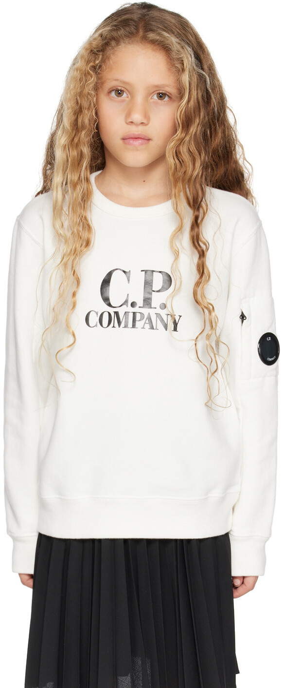 

Детская белая базовая толстовка C.P. Company Kids, Белый, Детская белая базовая толстовка C.P. Company Kids