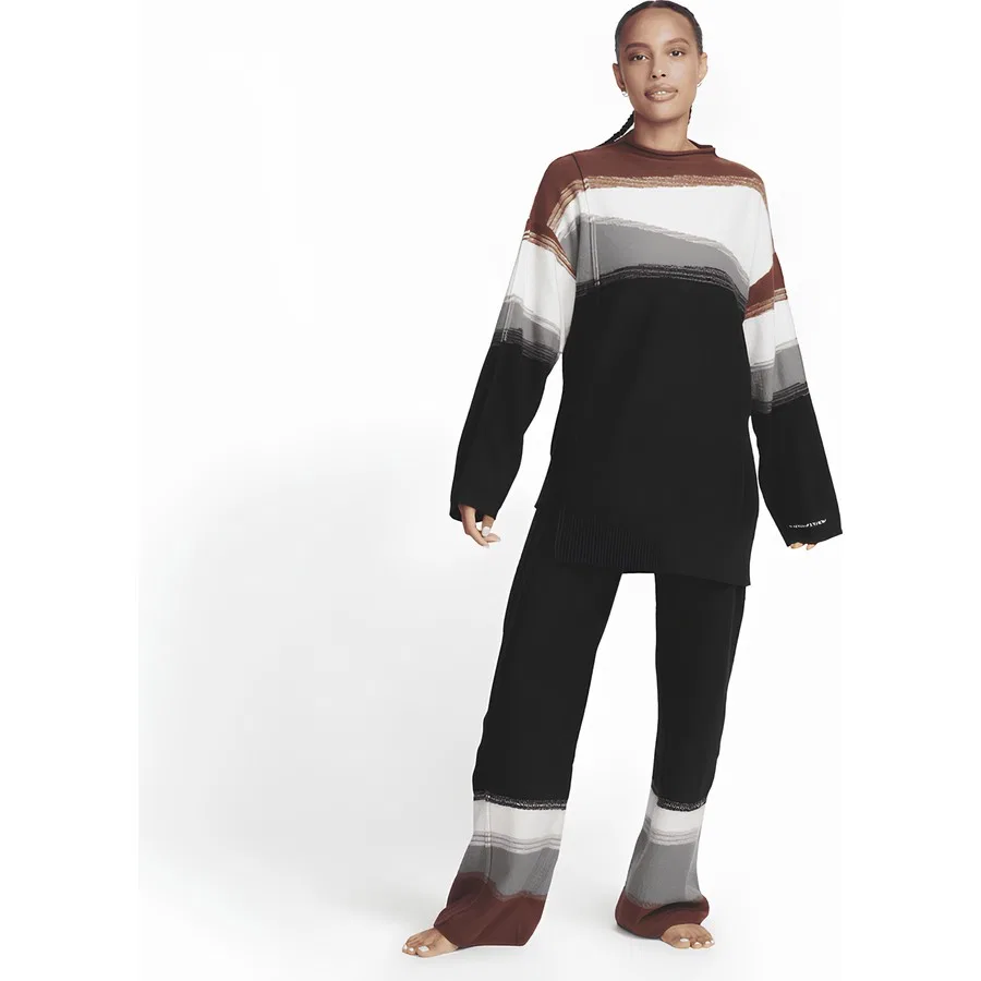Женские спортивные штаны с утеплением Therma-Fit Adv Marbled Wool Nike, Черный