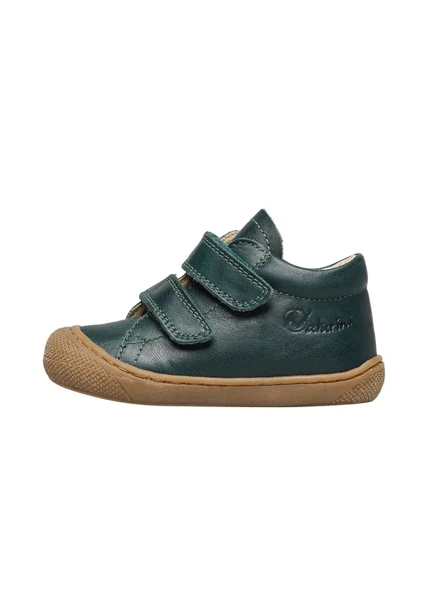 Туфли кожаные Cocoon vl - touch-strap shoes Naturino, зеленый, бежевый
