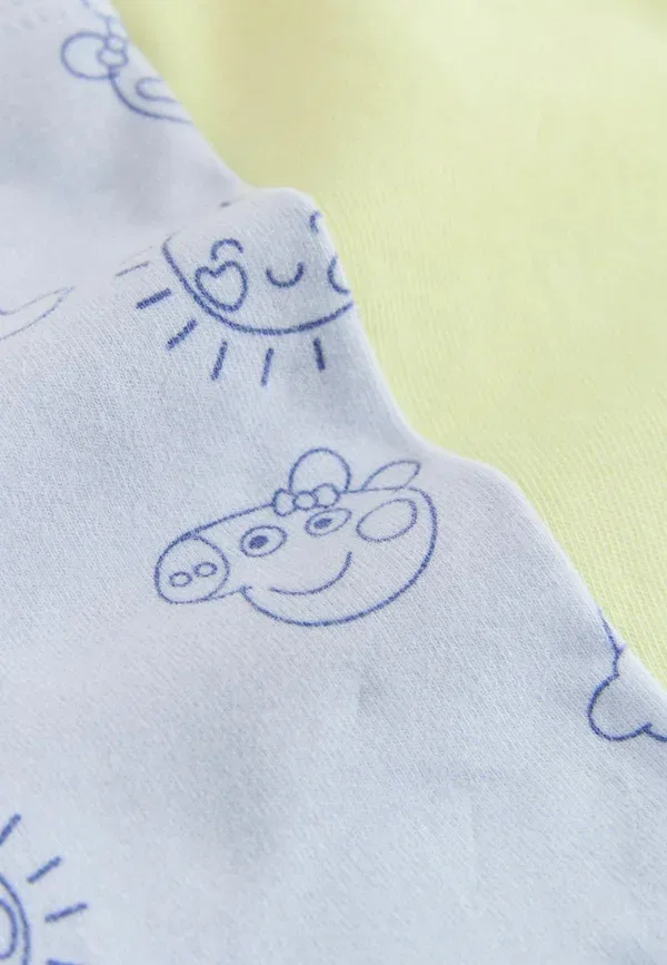 Комплект из топа и шорт с принтом Peppa pig Next, желтый — фото 2