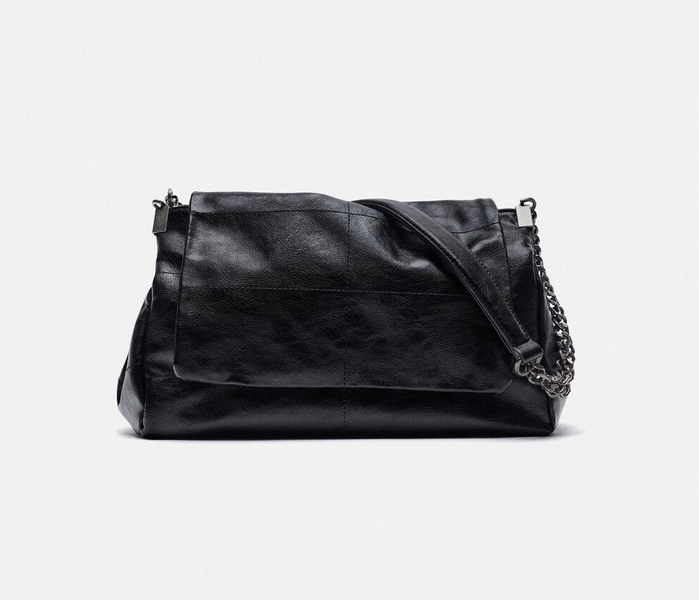 

Сумка женская Zara в стиле поп-рок, черный