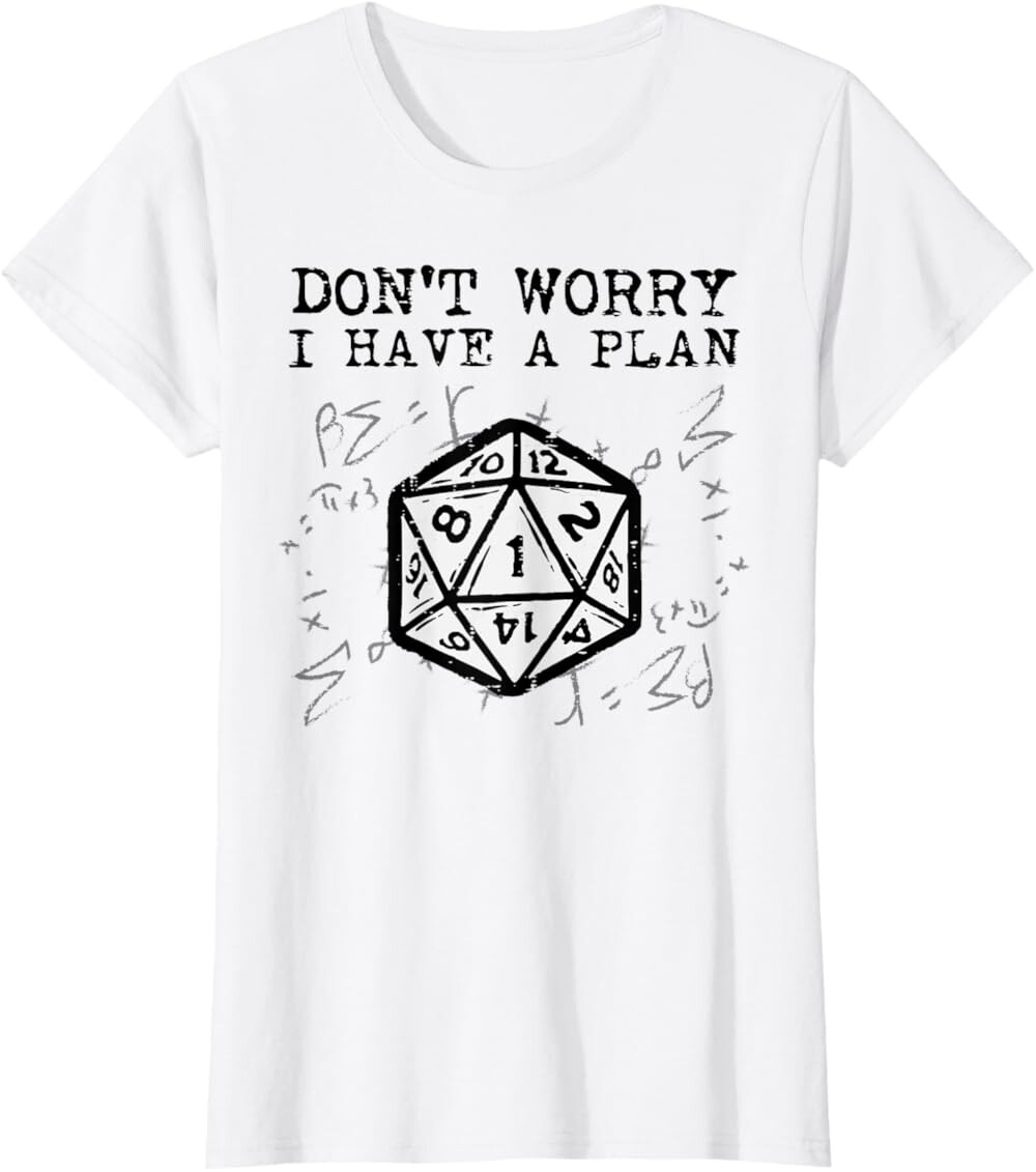 

Женская футболка RPG Gamer Dont Worry I Have Plan, белый