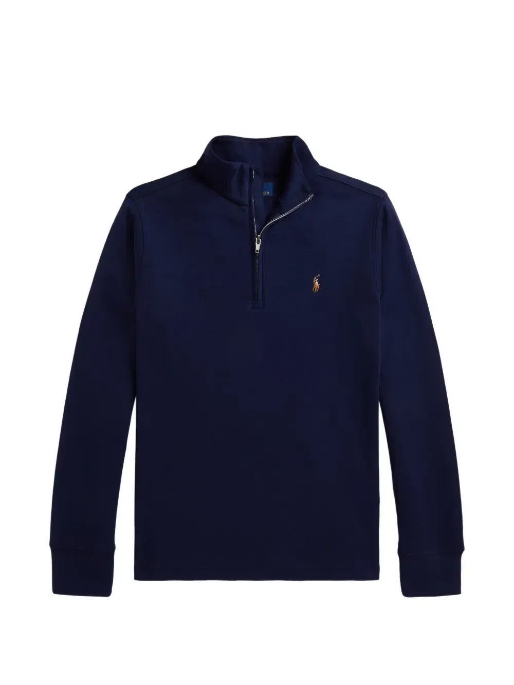 Свитер с ворником на молнии Polo Ralph Lauren Kids, синий