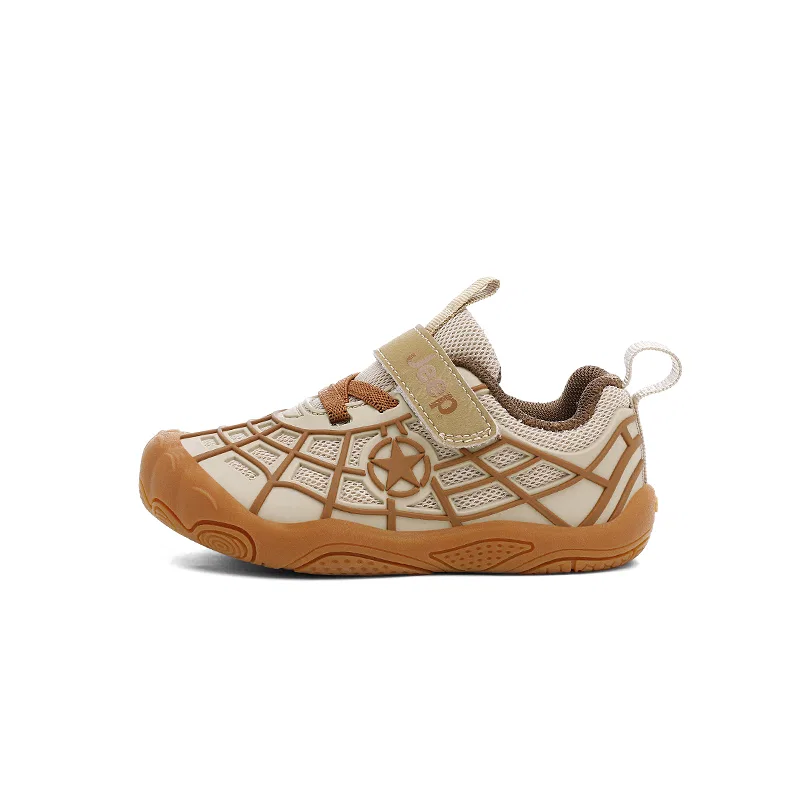 Детские кроссовки с защитой от ударов Jeep, Light Tan Double Mesh