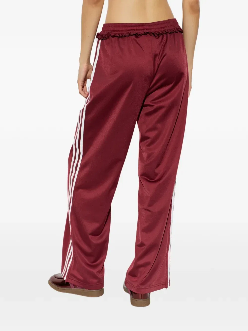 Плиссированные спортивные брюки Firebird Adidas, красный — фото 4