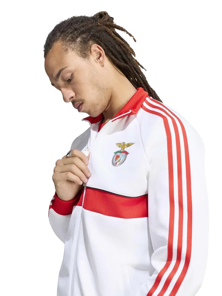 Тренировочная куртка ADIDAS PERFORMANCE 'SL Benfica Track' белого цвета — фото 4