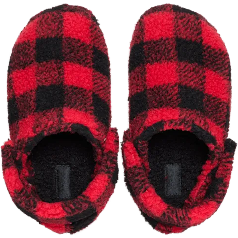 Сабо Crocs Classic Buffalo Check Cozzzy Slipper, красный — фото 3