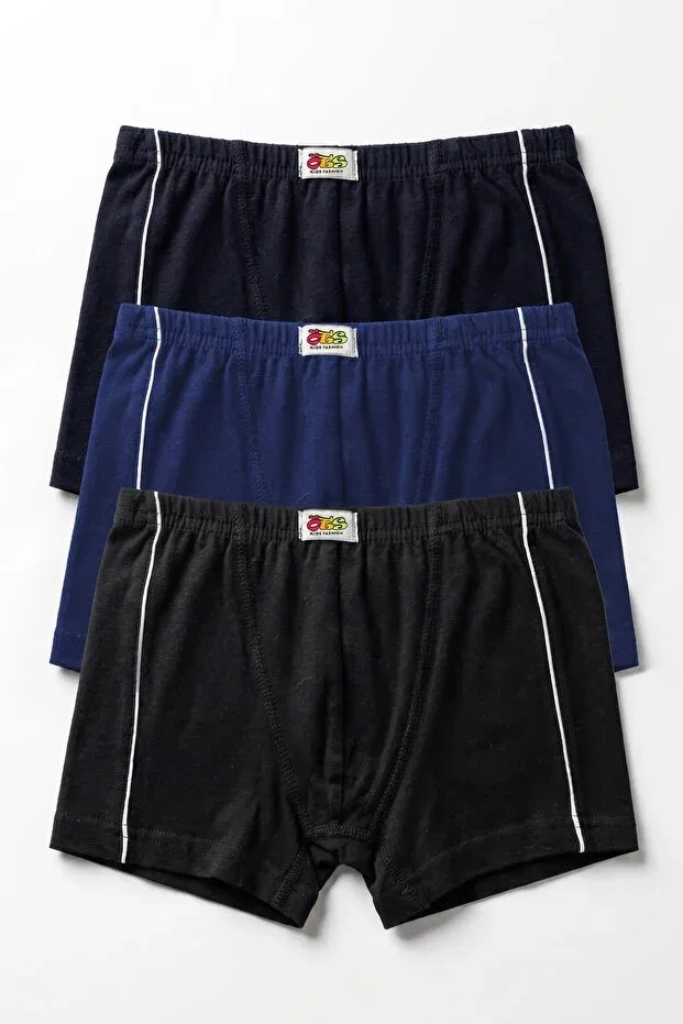 Детские боксеры для мальчиков с принтом комплект 3 шт Boys' 3-piece cotton boxer breathable fabric (7248-3) Öts, Colored