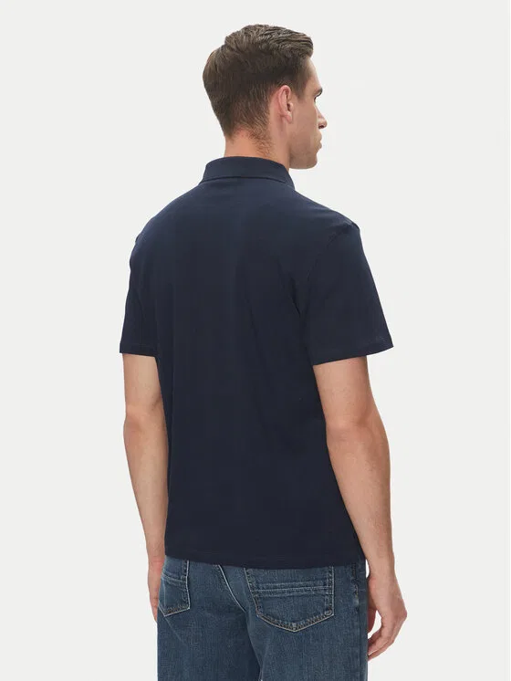 Поло regular fit Supima Calvin Klein, темно-синий — фото 3