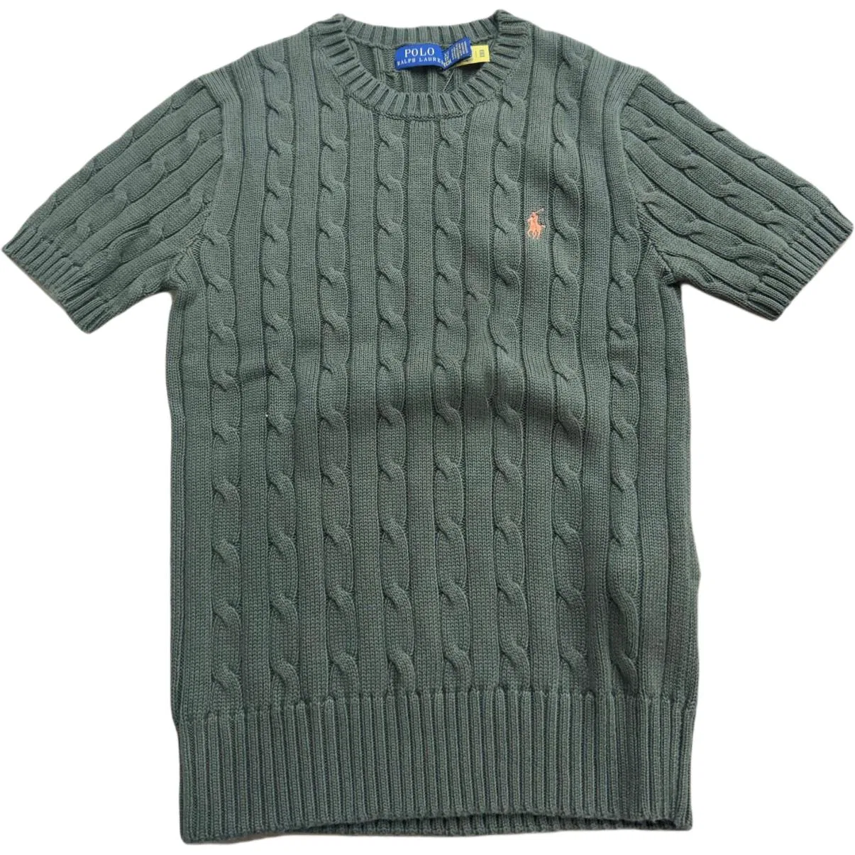 Вязаный свитер с круглым вырезом Green, Polo Ralph Lauren