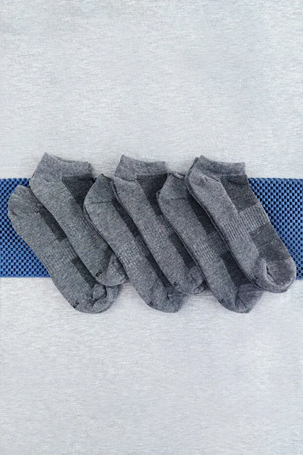 Детские носки-пинетки с переплетением Mesh Unisex 6-Piece Booties Socks CRP4062, Sensu, Gray