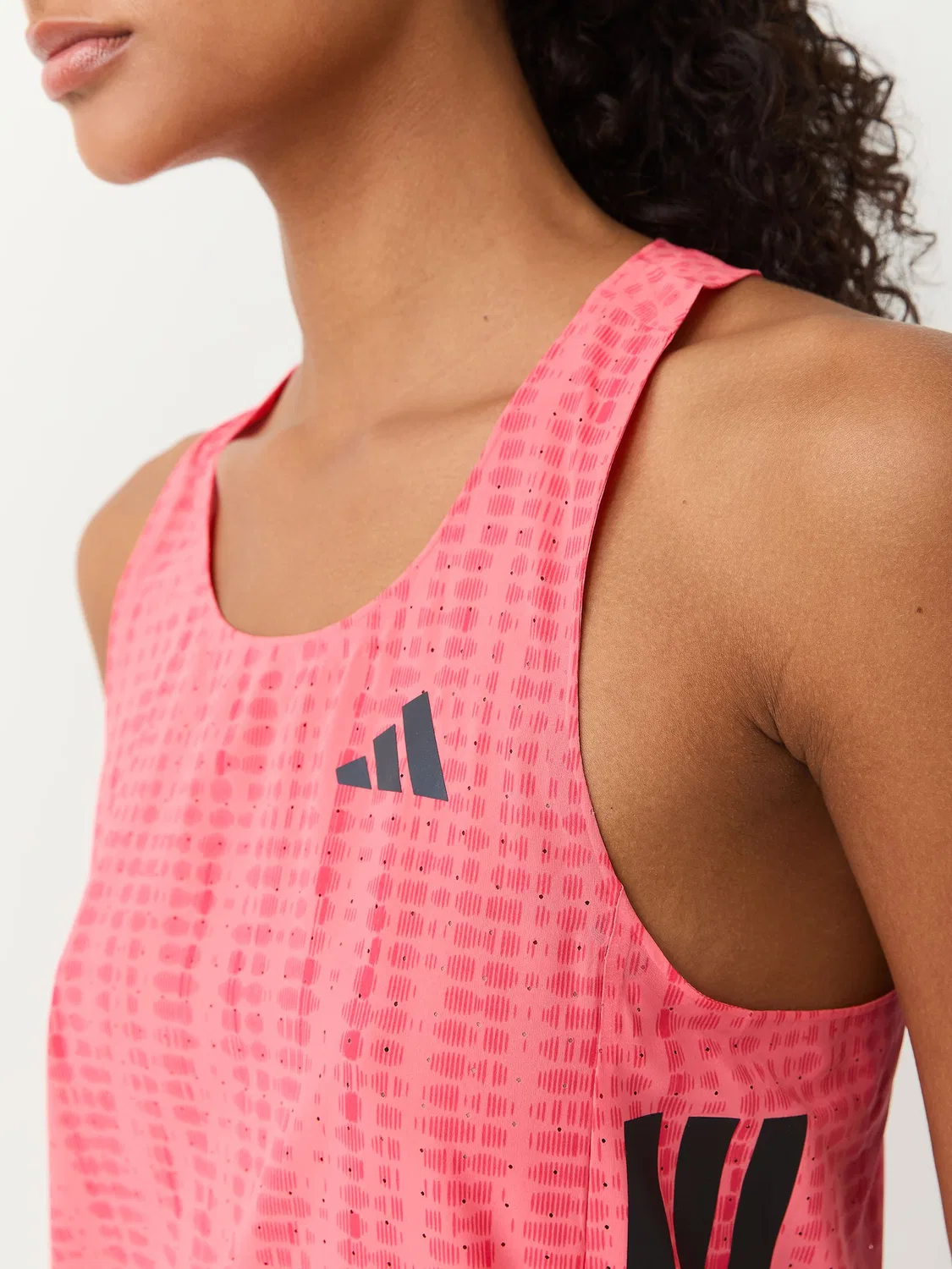 Топ для бега adidas adizero Run, ярко-розовый — фото 4