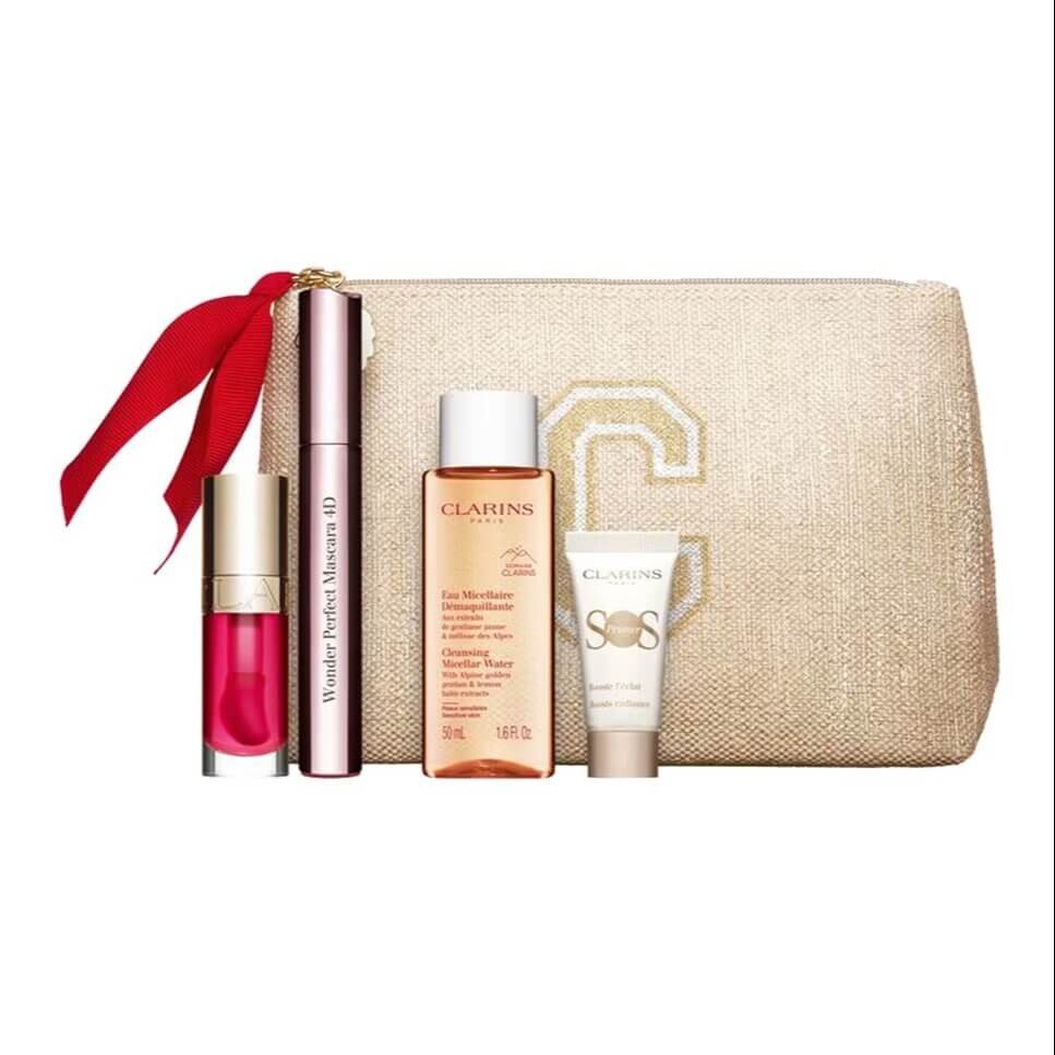

Подарочный набор Clarins Mascara Wonder Perfect 4D, 5 предметов