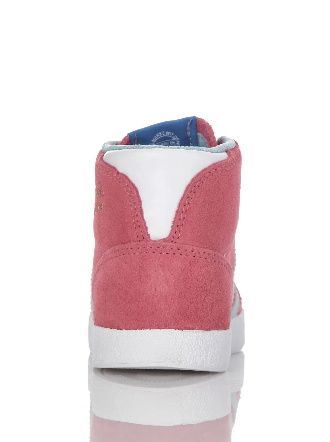 Детские кроссовки для мальчиков с высоким верхом Basketball Profi I Adidas, Pink Light Blue — фото 2