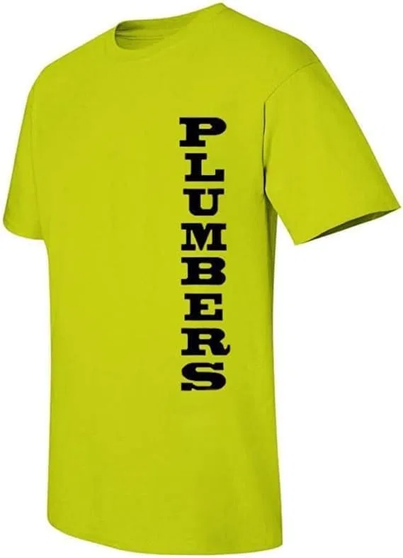 Унисекс футболка с дизайном Plumber, Yellow
