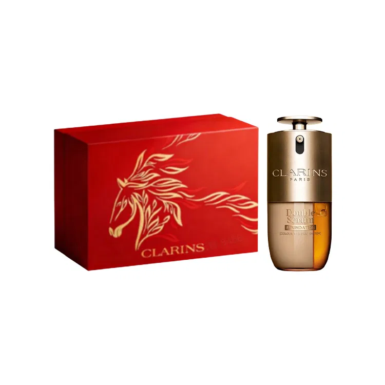 Женский тональный крем с сывороткой CLARINS Dual Extract Serums Liquid Foundation, Оттенок L2W Yellow/White