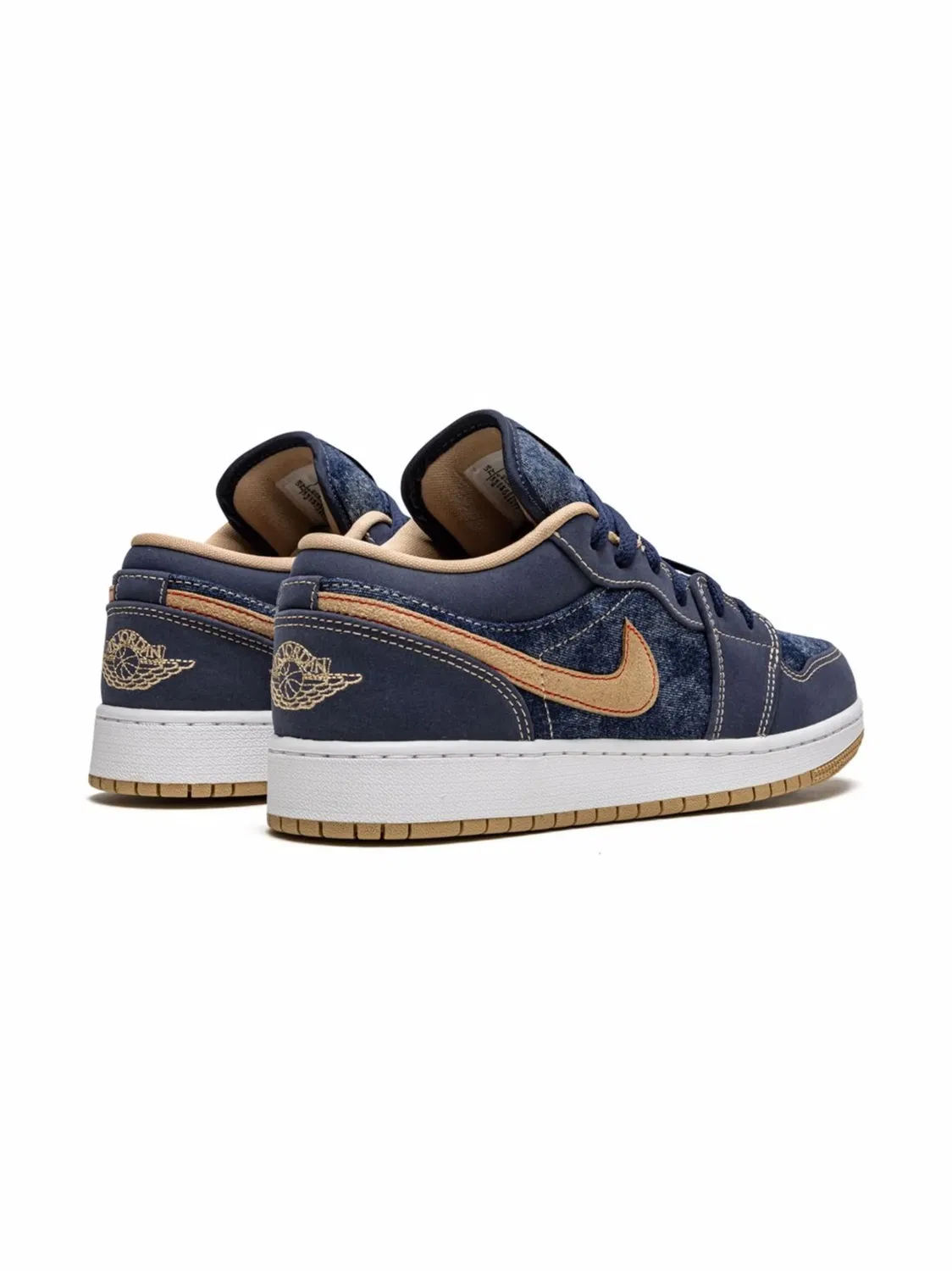 Кроссовки Air Jordan 1 Low SE "Denim", синий — фото 3