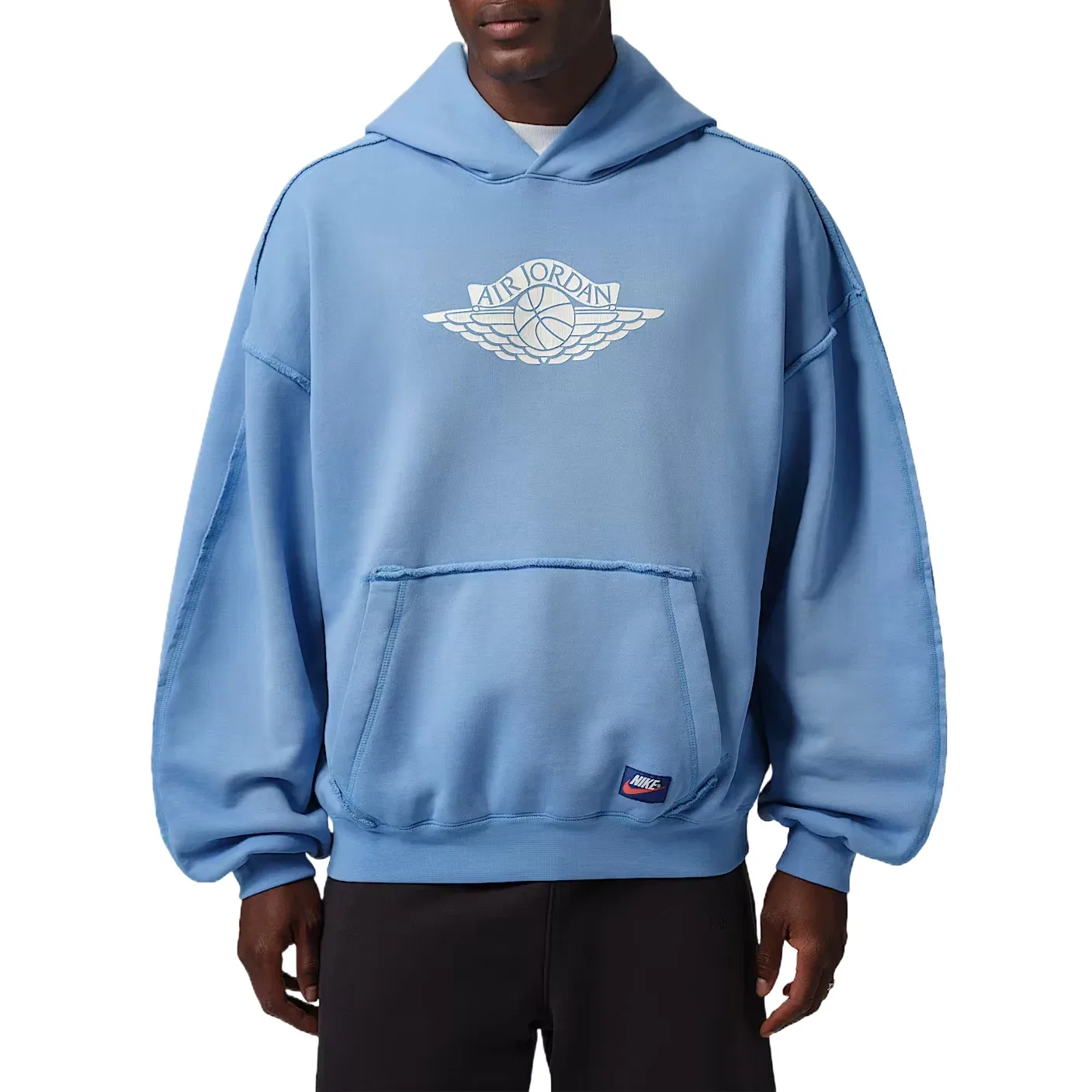 Мужское худи Flight Wings Hoodie 'Blue Beyond Sail' Jordan, Blue Beyond/Sail — фото 2