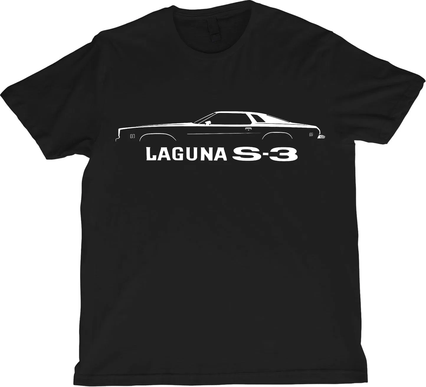 Мужская футболка с силуэтом Chevy Chevelle Laguna Type S3, Black