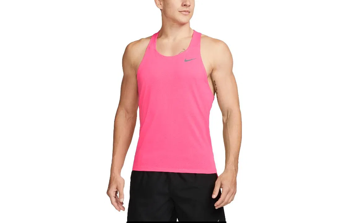 Мужская майка Nike с круглым вырезом, прямой крой, Dark Pink