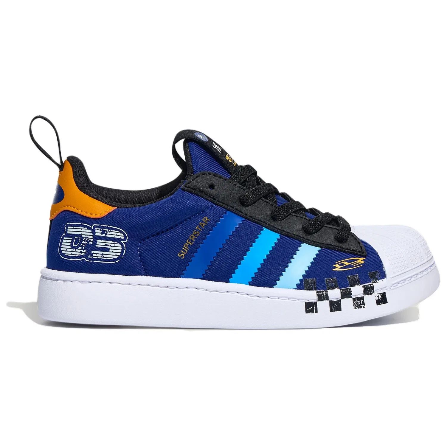 Детские скейтбординг-кроссовки SUPERSTAR Adidas Originals, Dark Blue/White/Black — фото 3