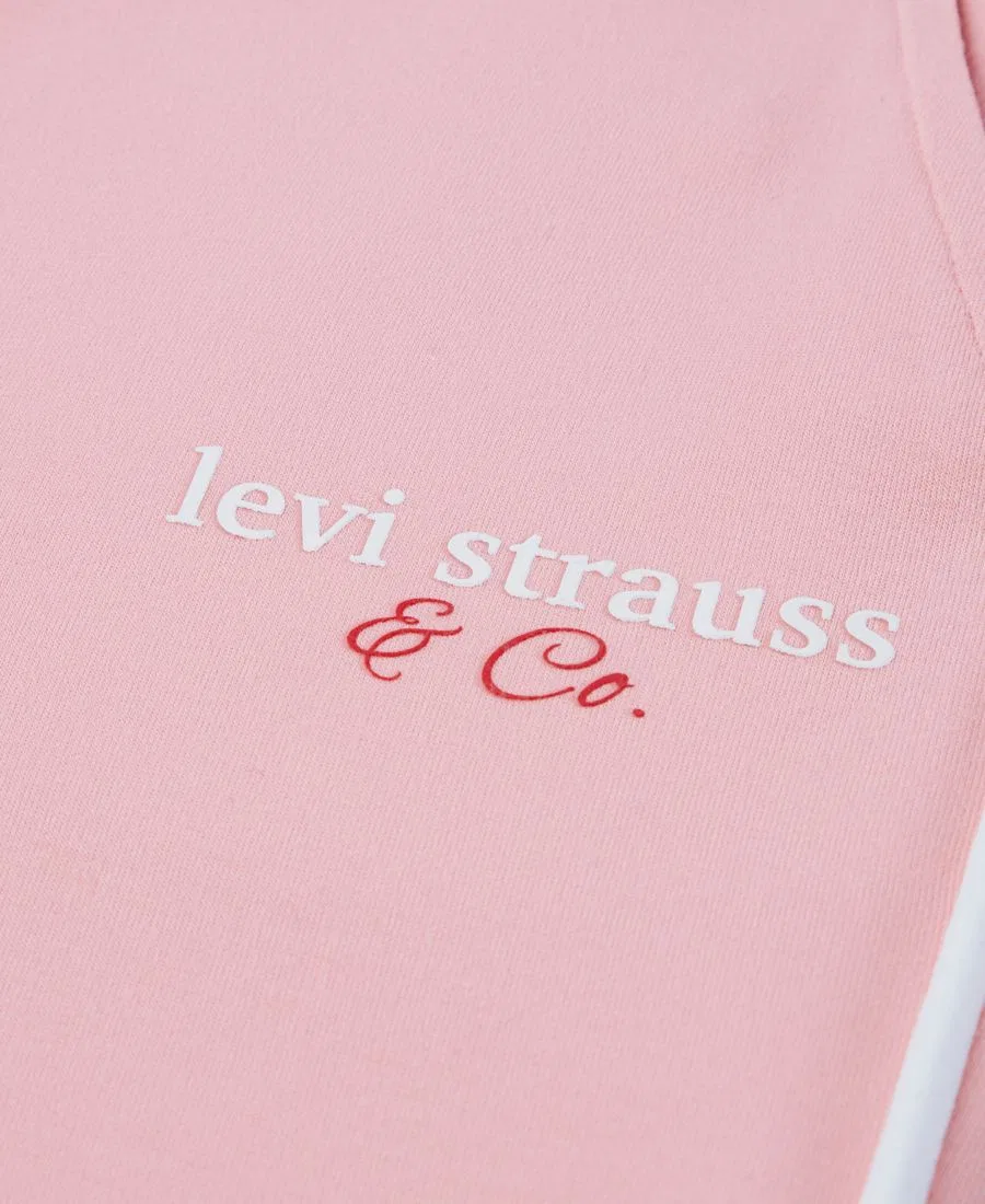 Детские брюки-клеш с принтом Varsity Levi's, Powder Pink — фото 4