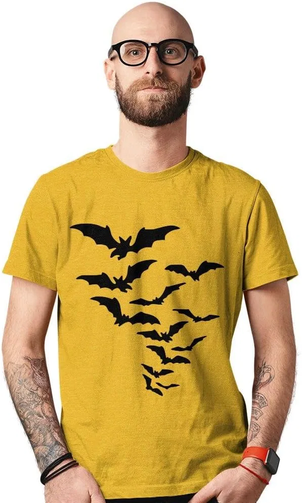 Футболка с принтом летучих мышей Swarm of Bats, Heather Kelly — фото 2