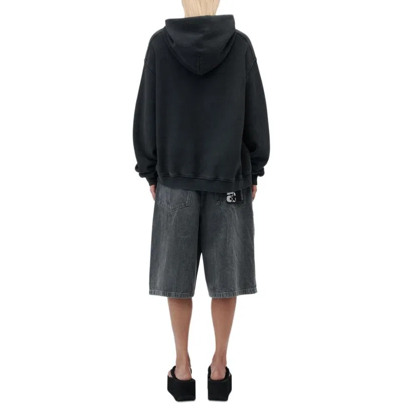 Детский свитшот с капюшоном Alexander Wang, Washed Black — фото 3