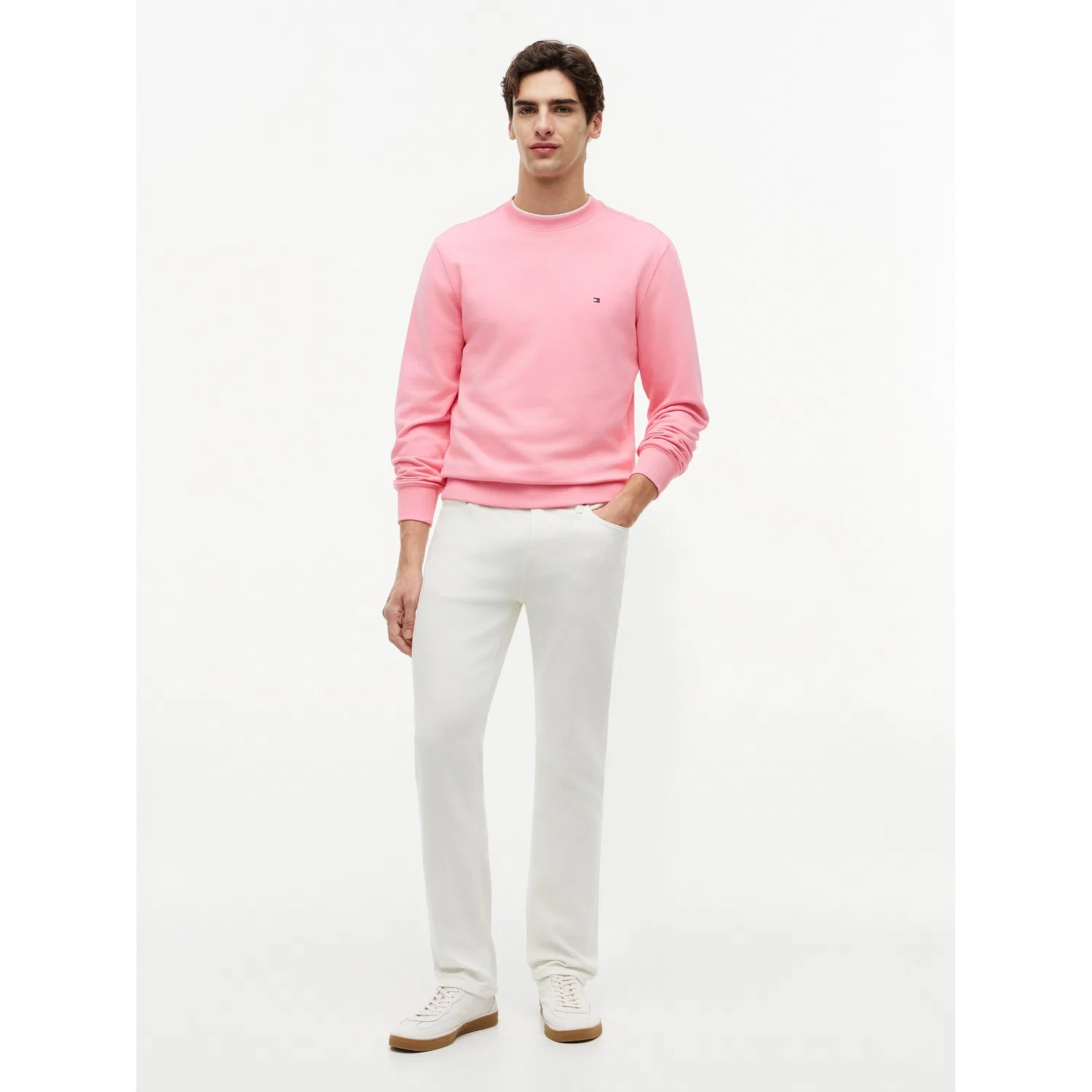 Мужской свитшот из терри Tommy Hilfiger, Doll Pink — фото 4