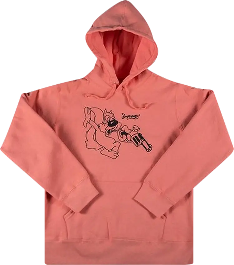 

Толстовка Supreme Lee Hooded Sweatshirt 'Coral', оранжевый