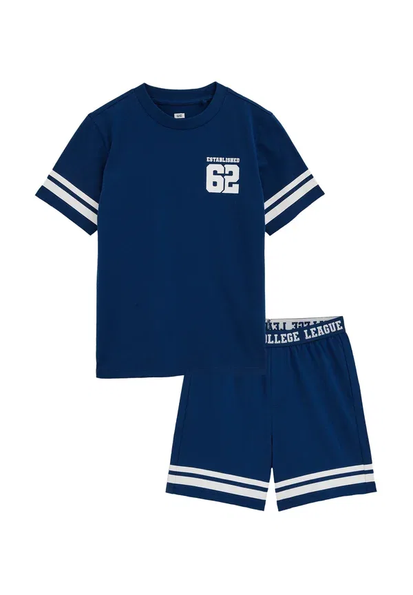 Комплект пижамы с принтом Pyjama Set We Fashion, dark blue, темно-синий — фото 4