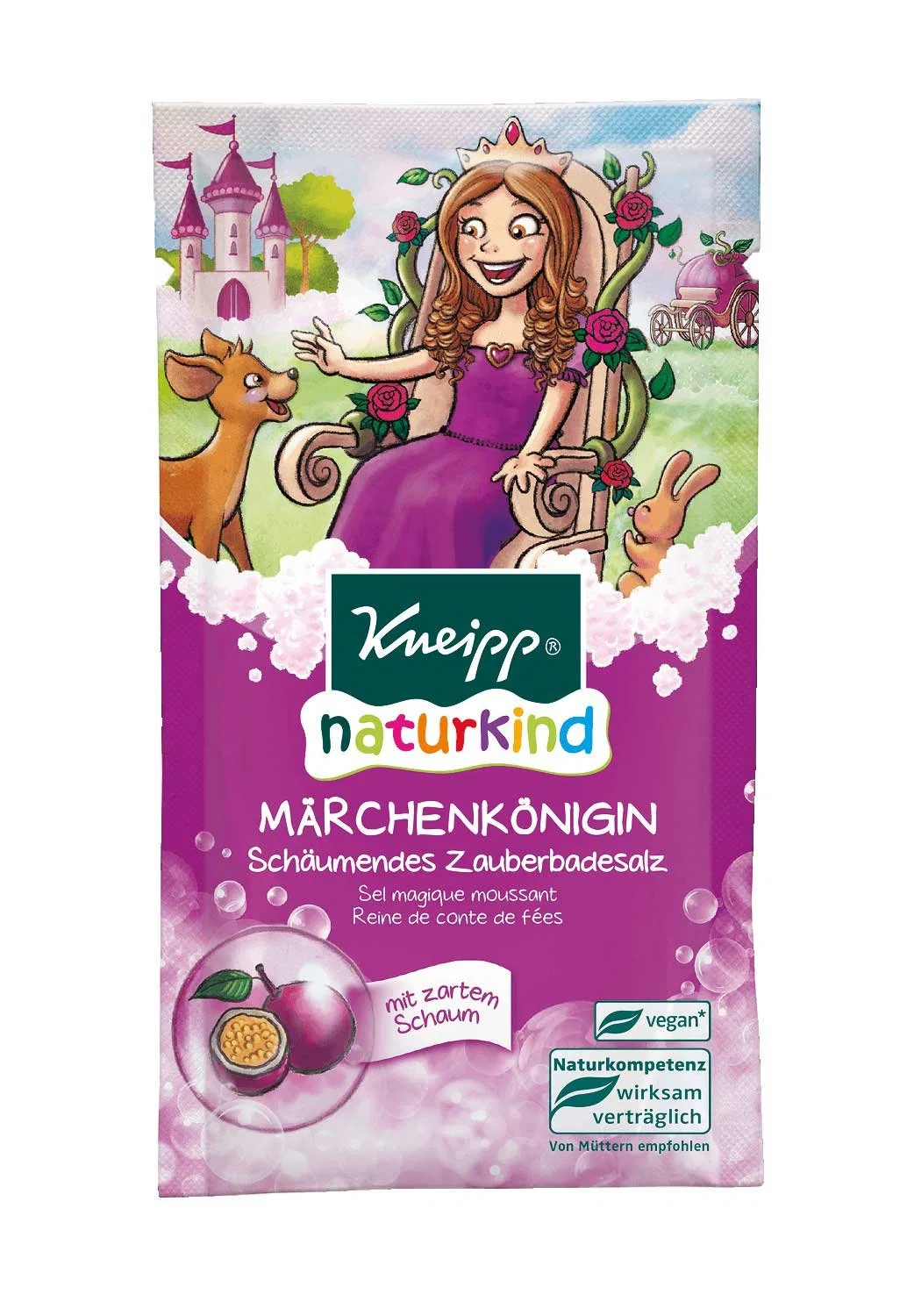 Пена для ванны Fairy Tale Queen, Kneipp, 70 г, Аромат маракуйи