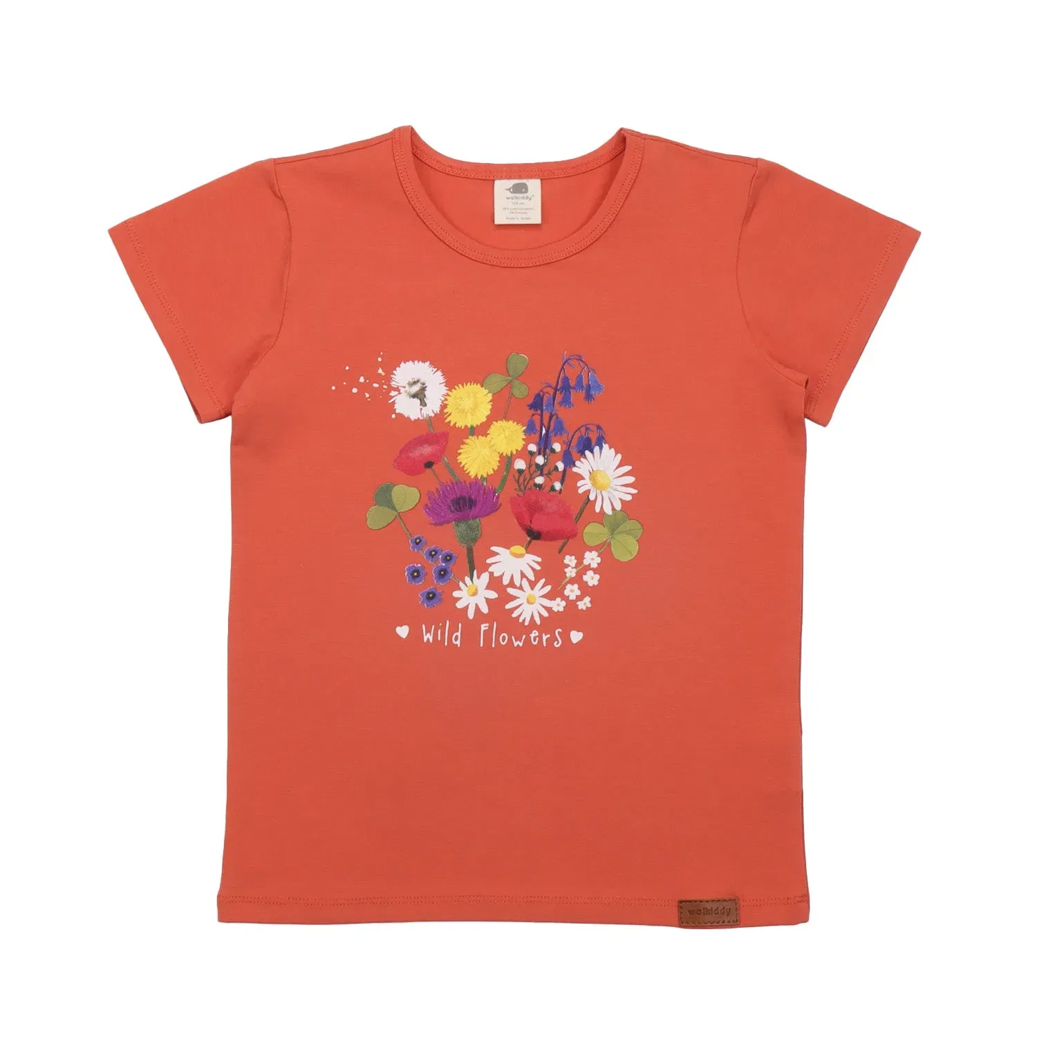 Футболка с принтом Wild Flowers Walkiddy, белый