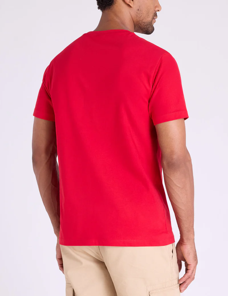 Футболка U.S. Polo Assn Signature Tricot Pieced Jersey, красный — фото 4