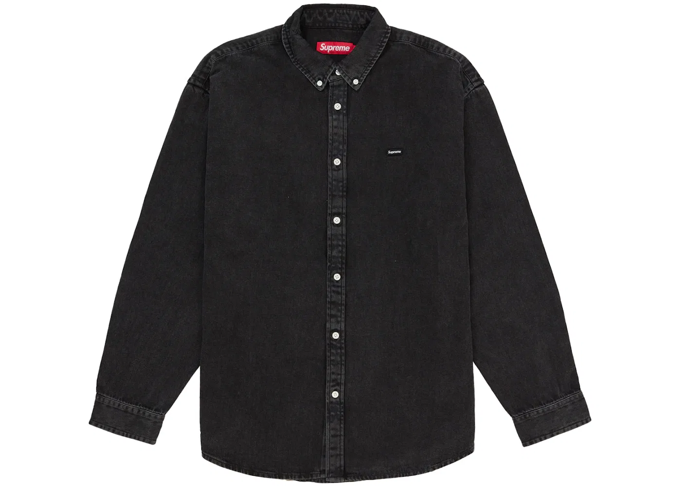 Мужская рубашка с принтом Small Box Shirt Supreme, цвет Black Denim
