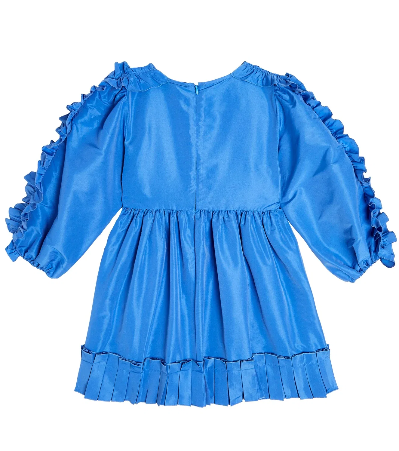 Нарядное платье с оборками Stella Mccartney Kids, синий — фото 4