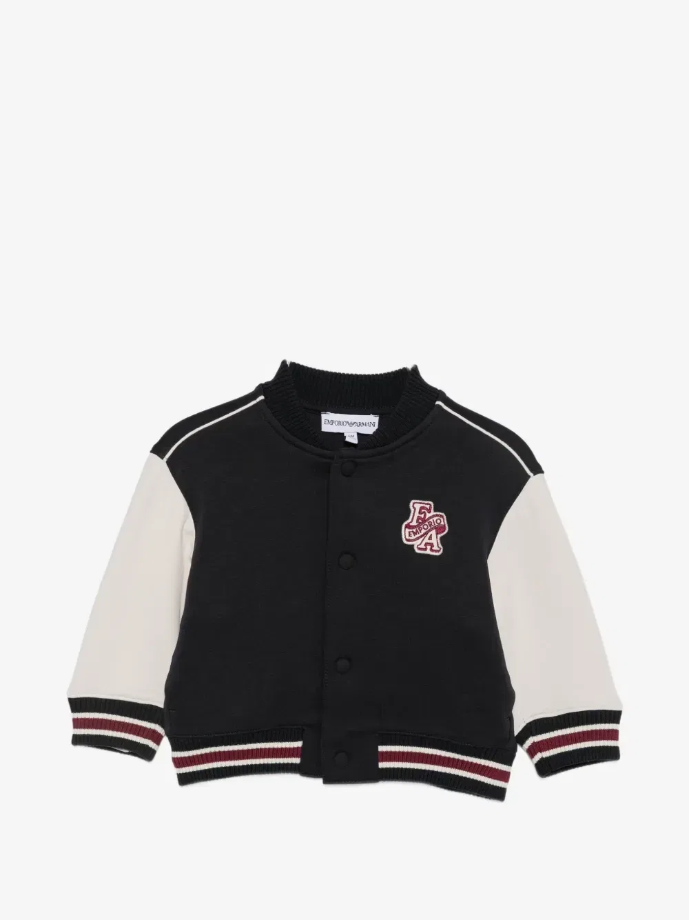 Куртка-бомбер с нашивкой в виде логотипа Emporio Armani Kids, черный